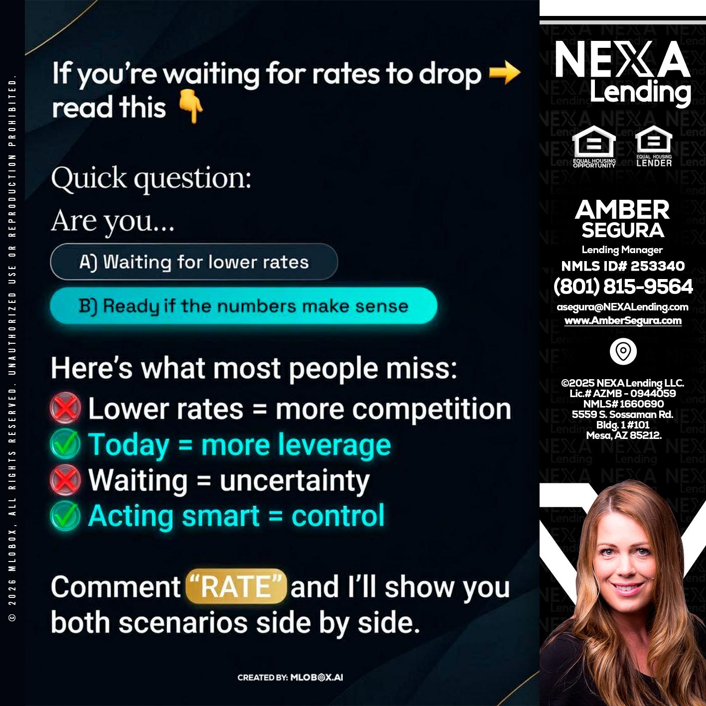 IF YOU ARE - Amber Segura -Lending Manager