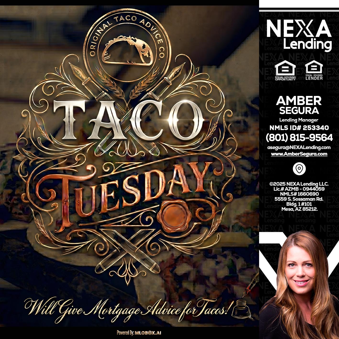 Taco Tuesday - Amber Segura -Lending Manager