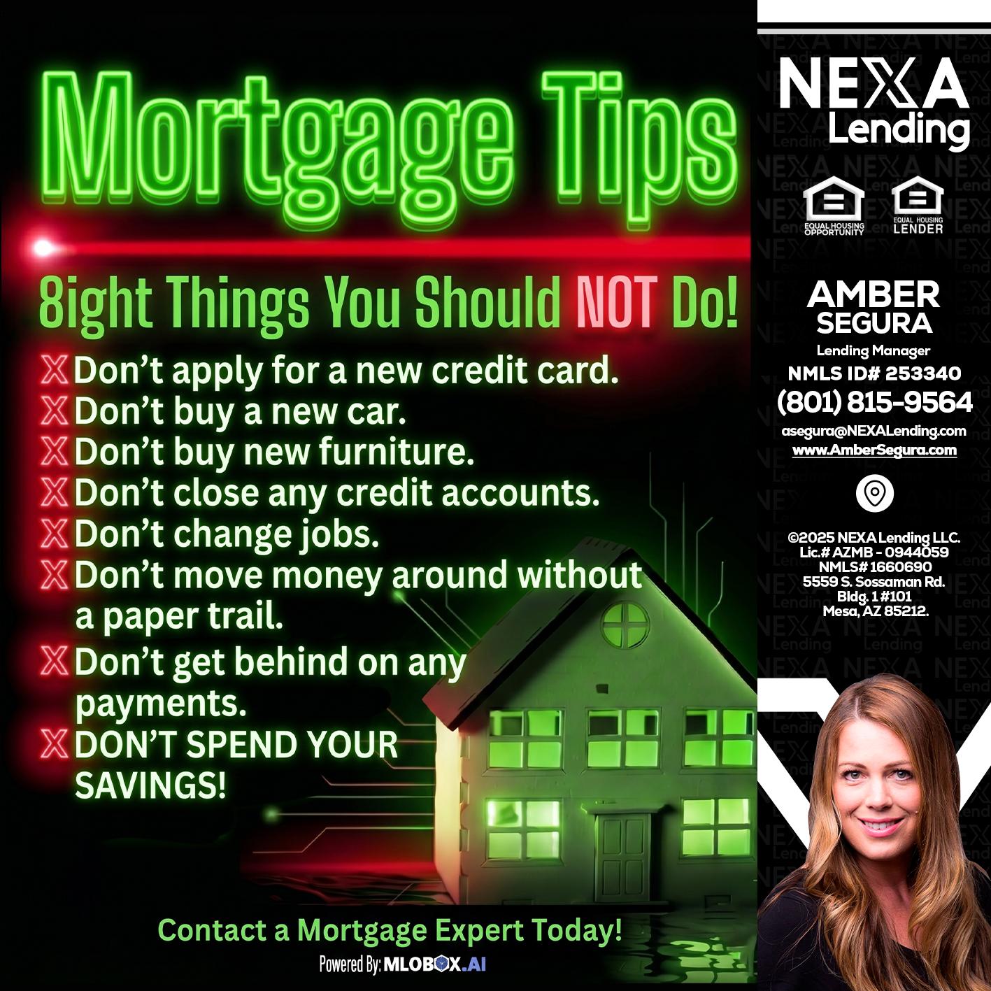 Mortgage Tips at your Door - Amber Segura -Lending Manager