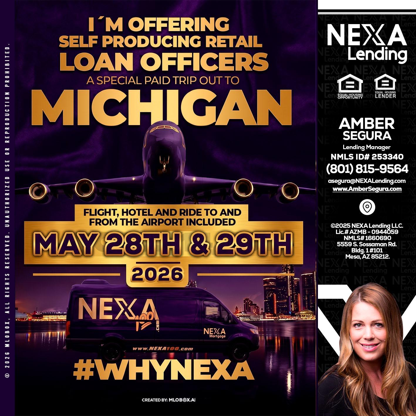 MICHIGAN - Amber Segura -Lending Manager