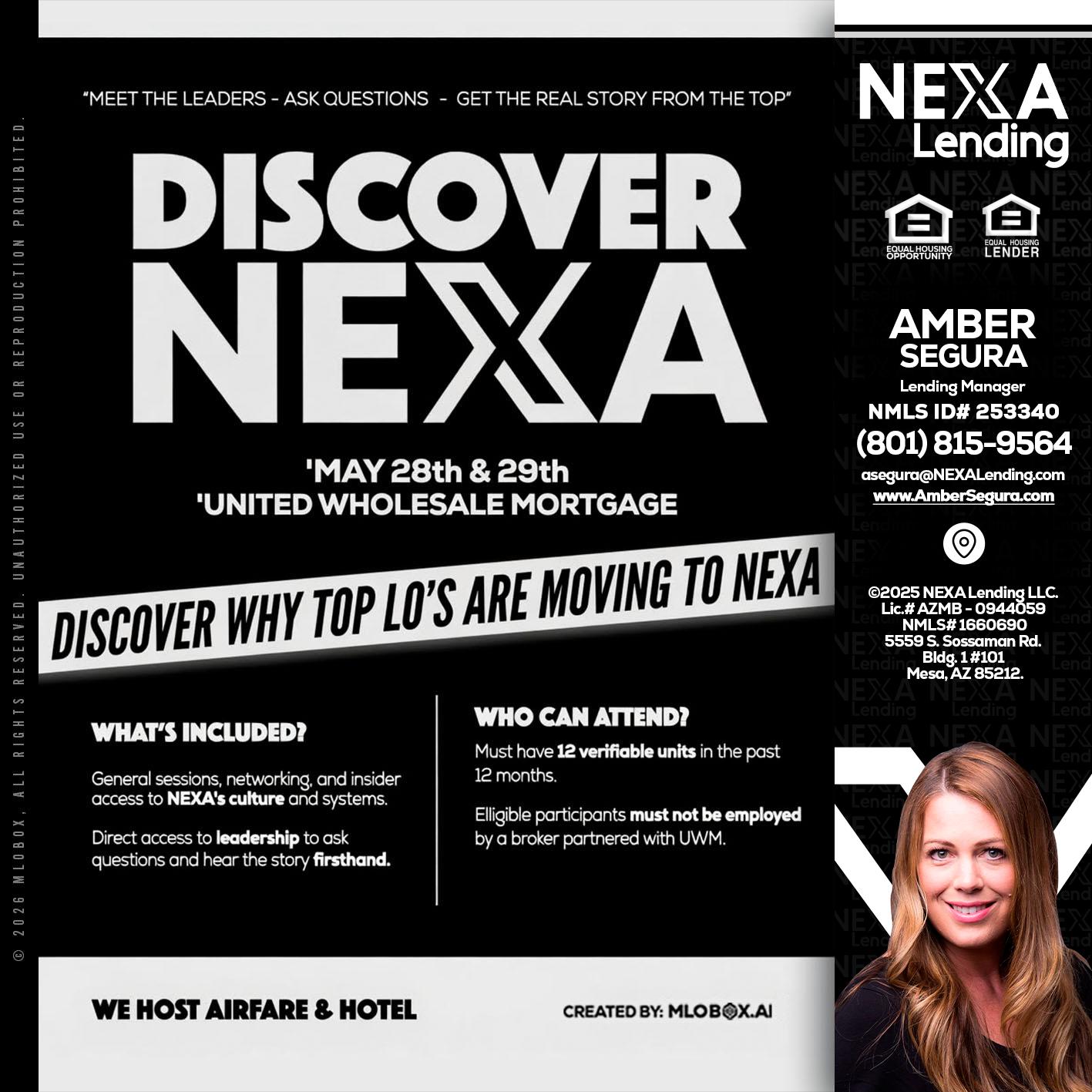 DISCOVER NEXA - Amber Segura -Lending Manager