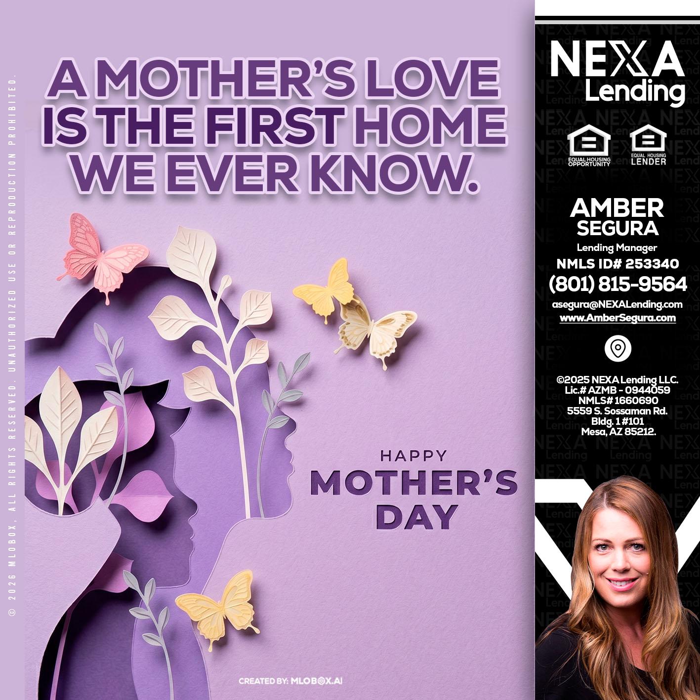 MOTHERS DAY - Amber Segura -Lending Manager