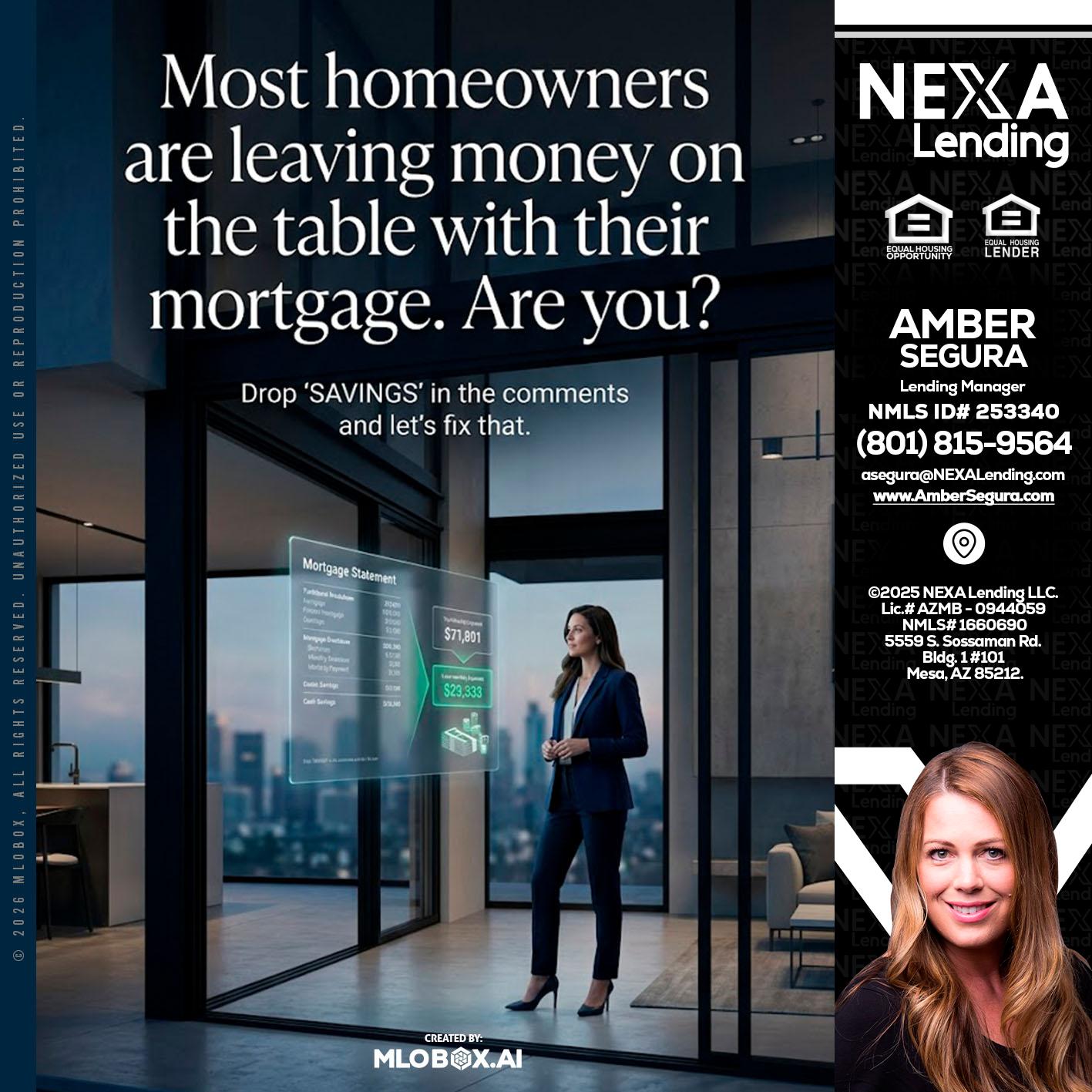 MOST OWNERS - Amber Segura -Lending Manager