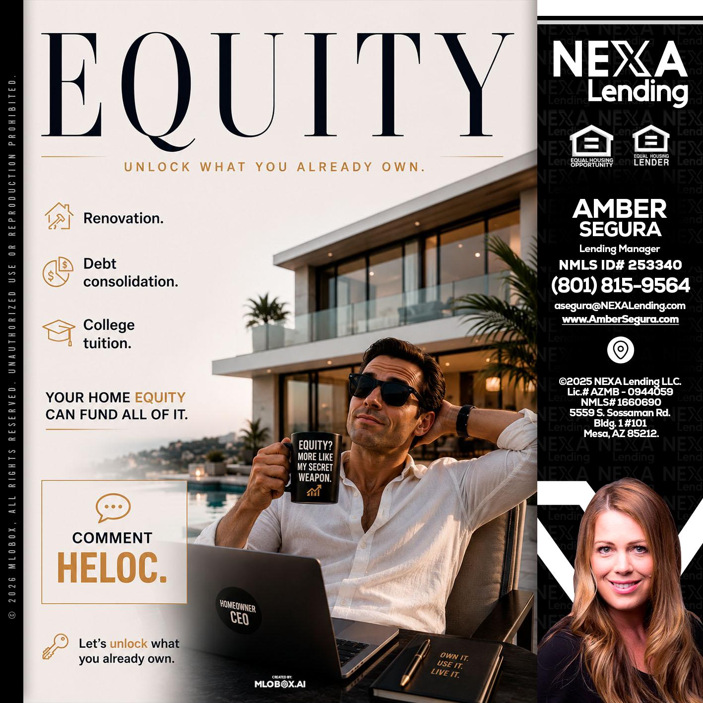 EQUITY - Amber Segura -Lending Manager