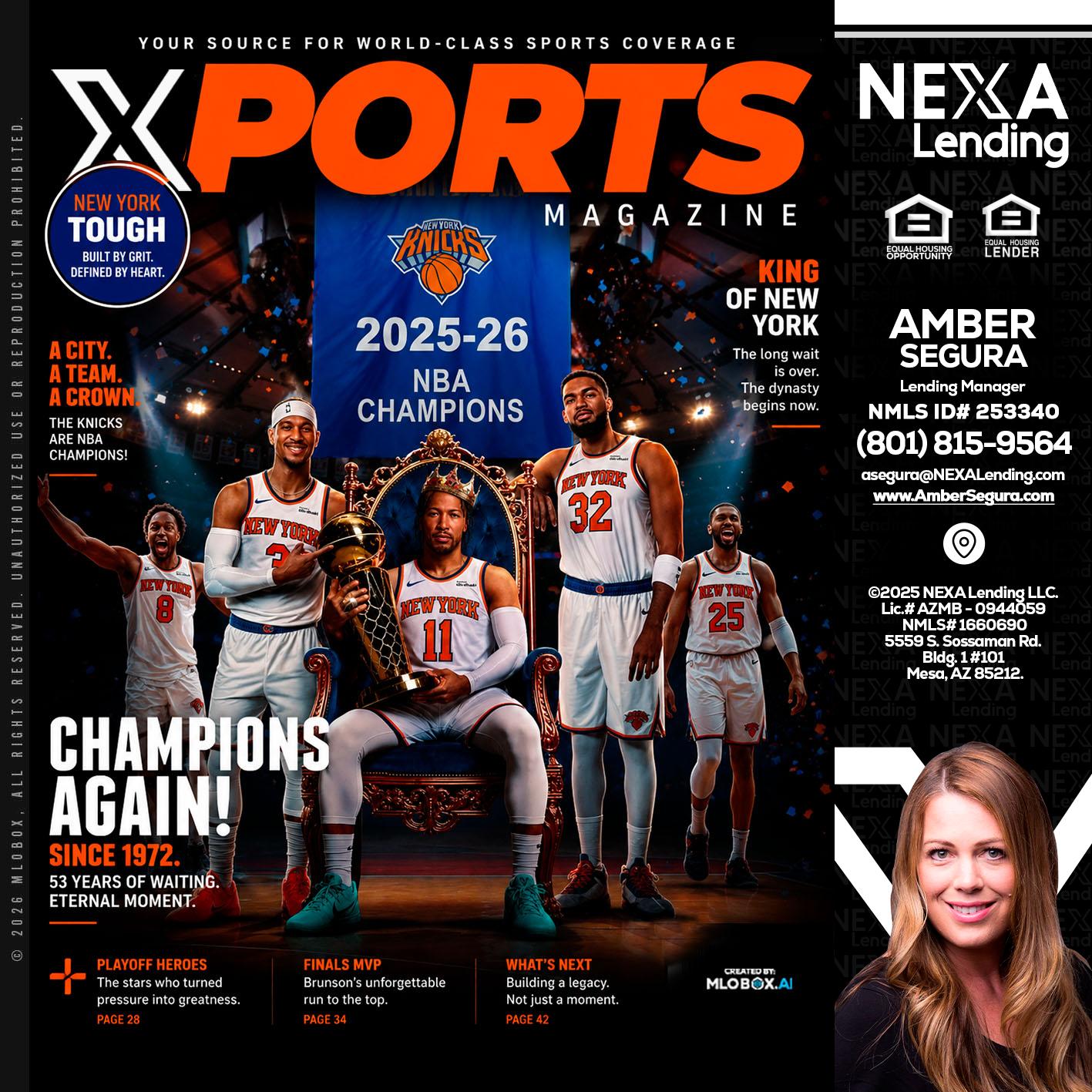 XPORTS MAGAZINE - Amber Segura -Lending Manager