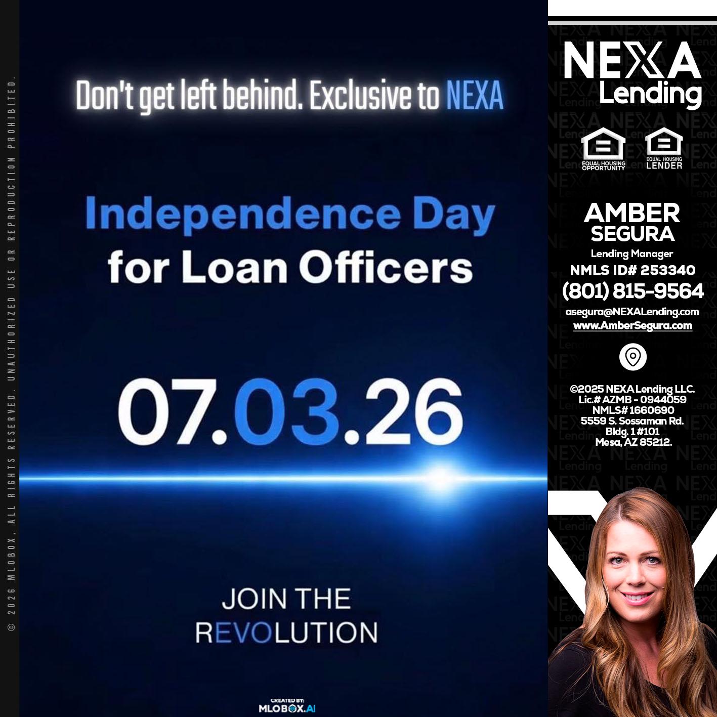 INDEPENDENCE DAY - Amber Segura -Lending Manager