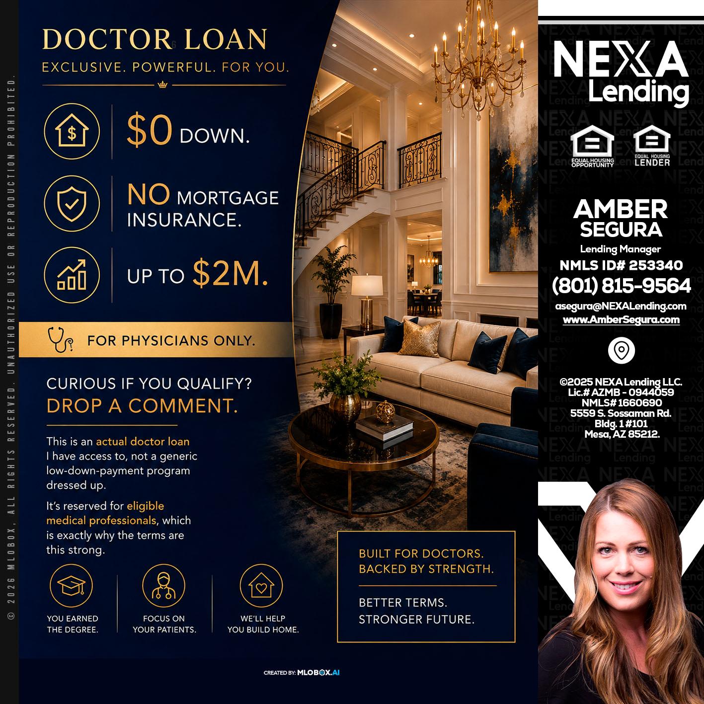 DOCTOR LOANS - Amber Segura -Lending Manager