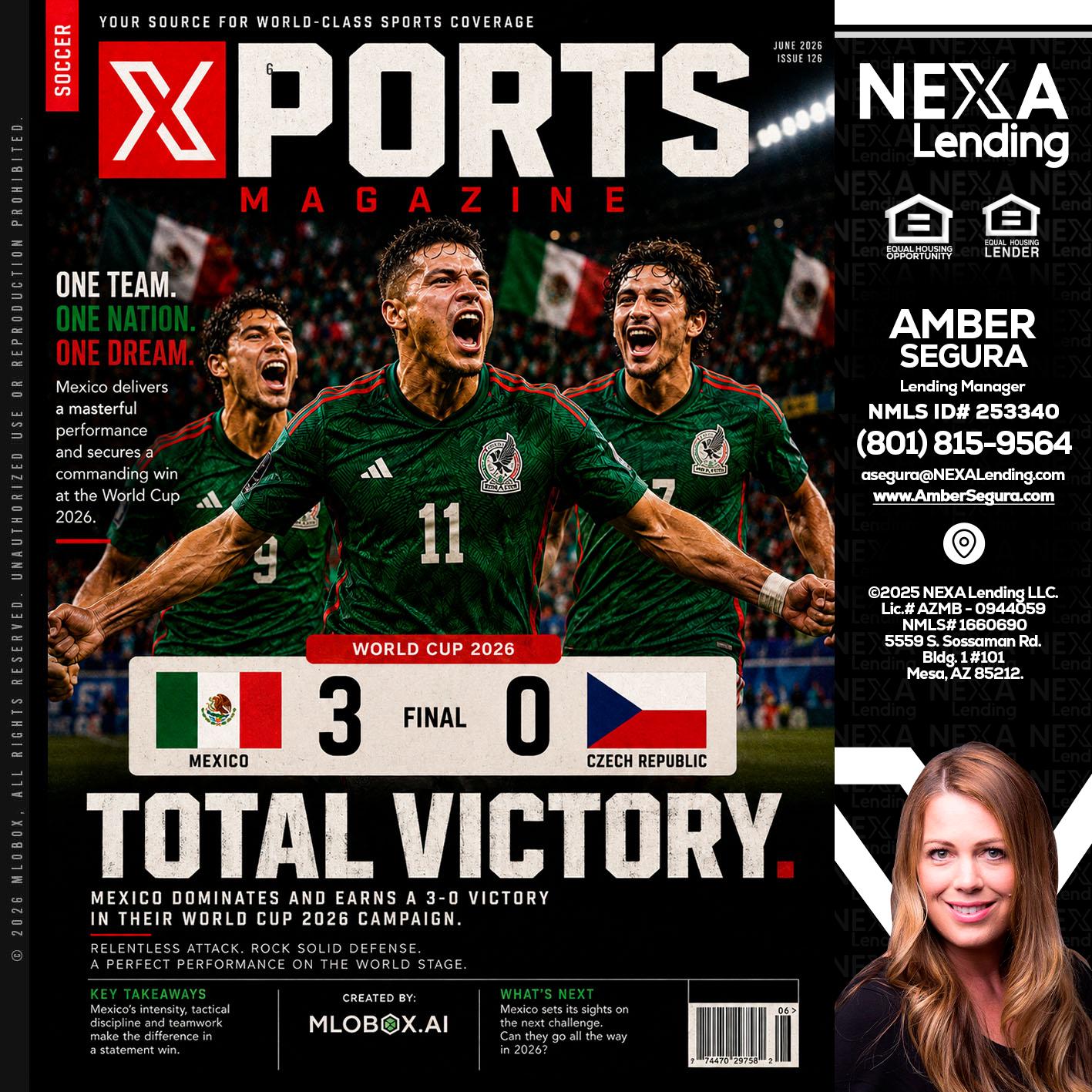 World Cup 2026 MEX 1-0 CZECH - Amber Segura -Lending Manager