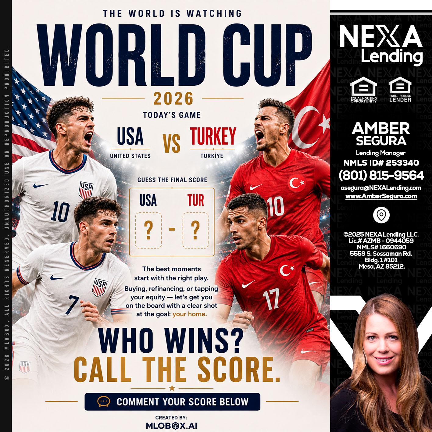 WHOS GONNA WIN? - Amber Segura -Lending Manager