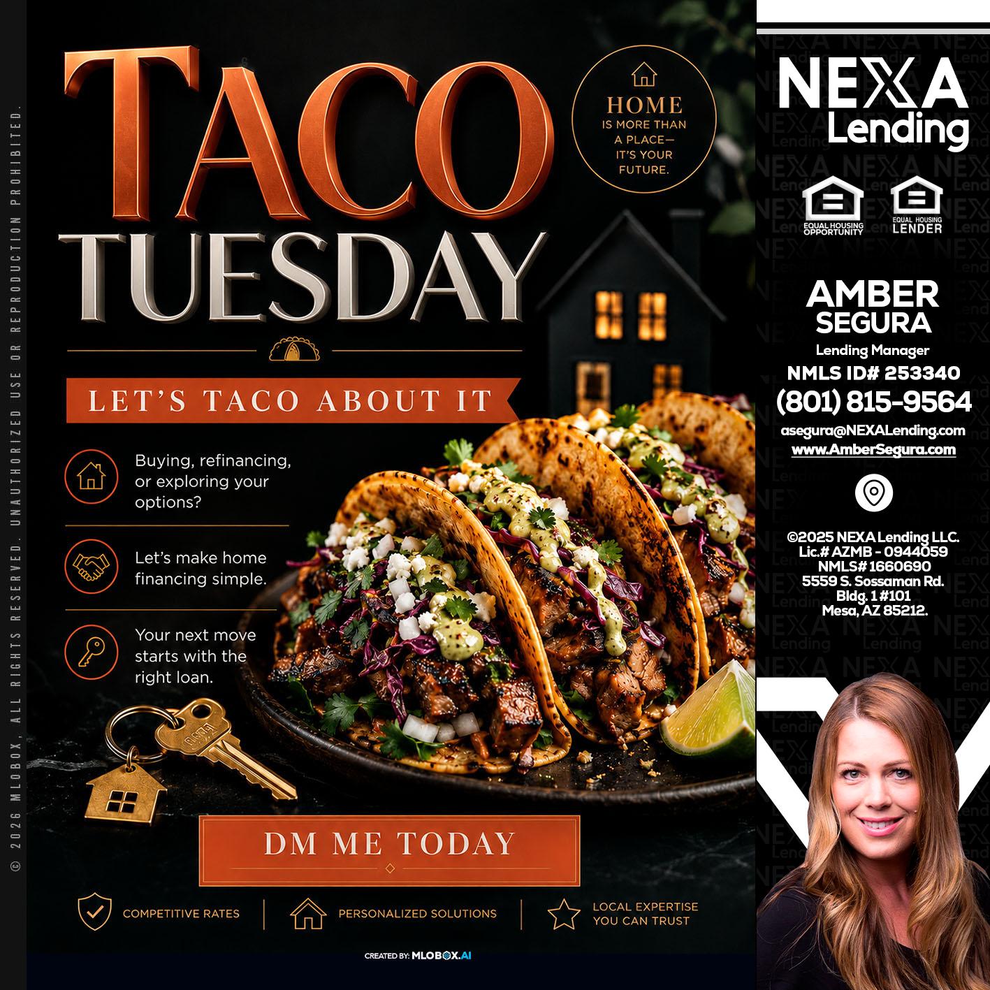 TACO TUESDAY - Amber Segura -Lending Manager