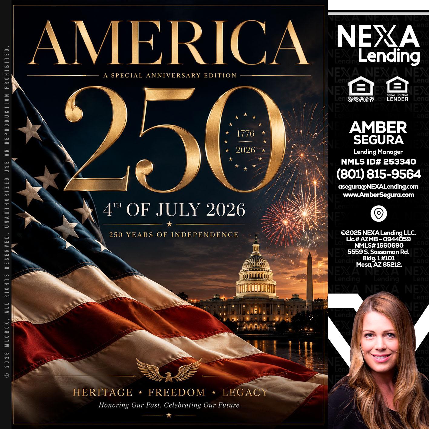 AMERICA 250 TH - Amber Segura -Lending Manager