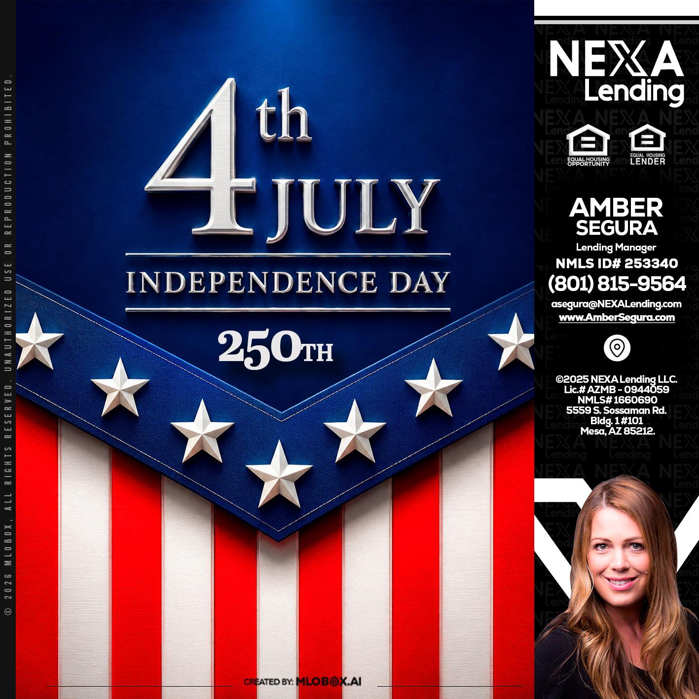 4th of july - Amber Segura -Lending Manager