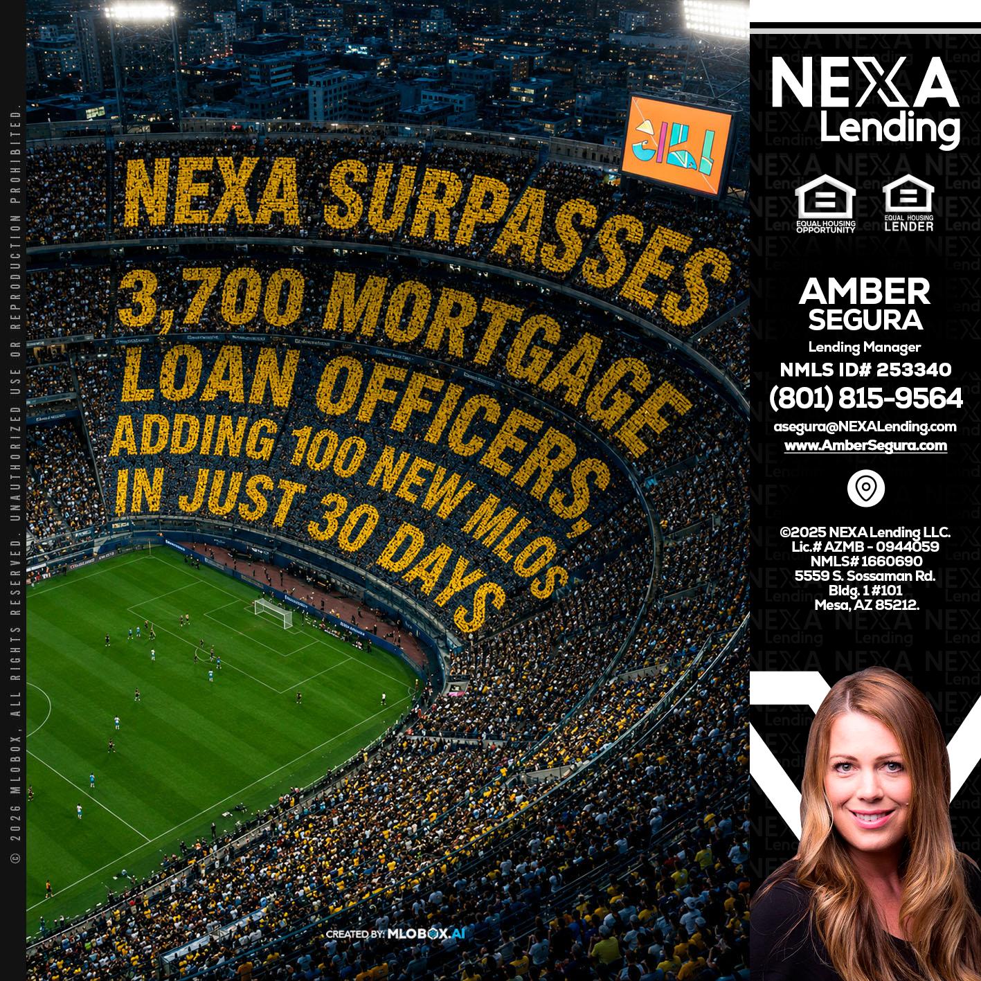 NEXA SURPASSES - Amber Segura -Lending Manager
