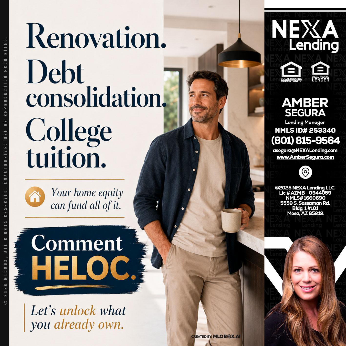 RENOVATION DEBT - Amber Segura -Lending Manager