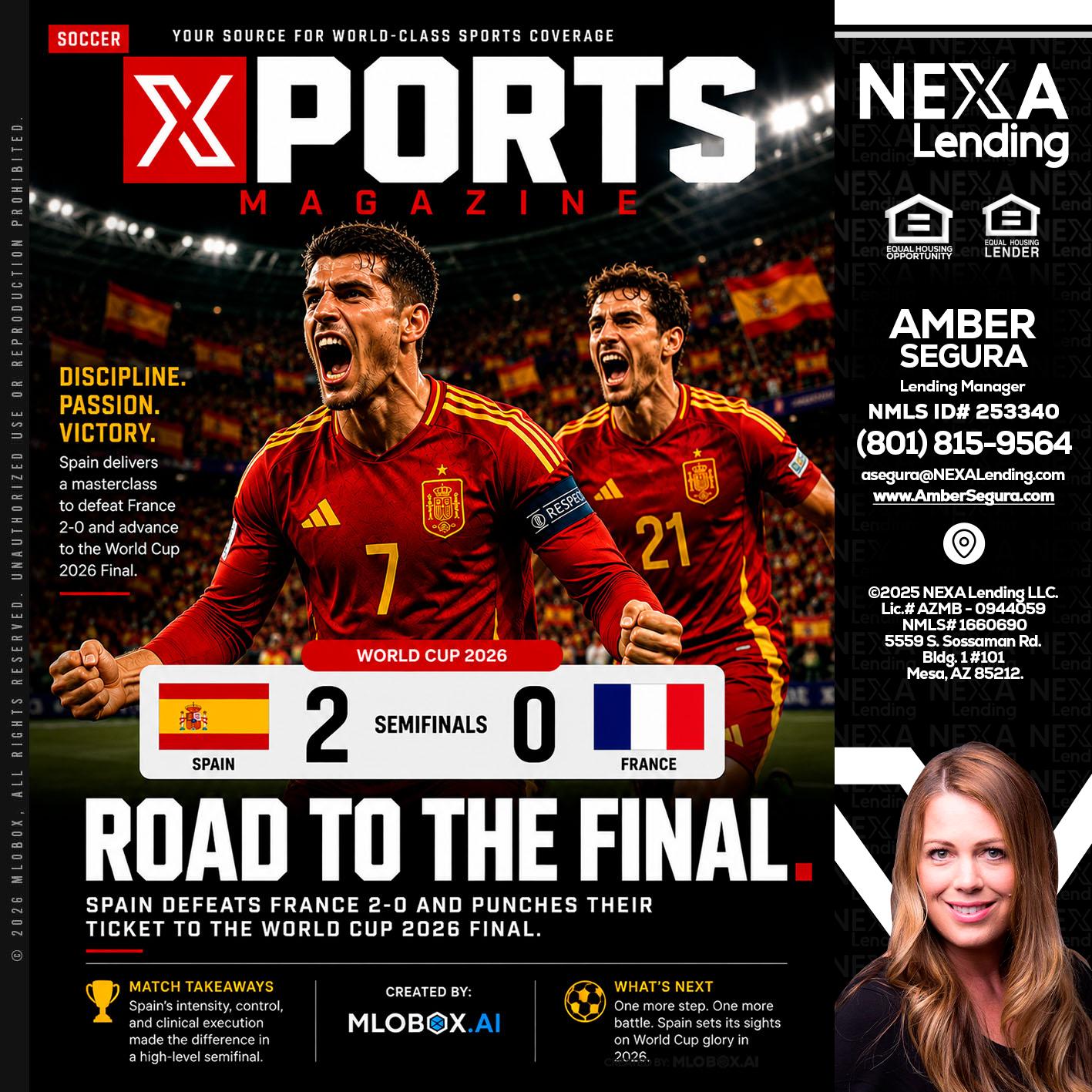 XPORTS WORLD CUP 2026 - Amber Segura -Lending Manager