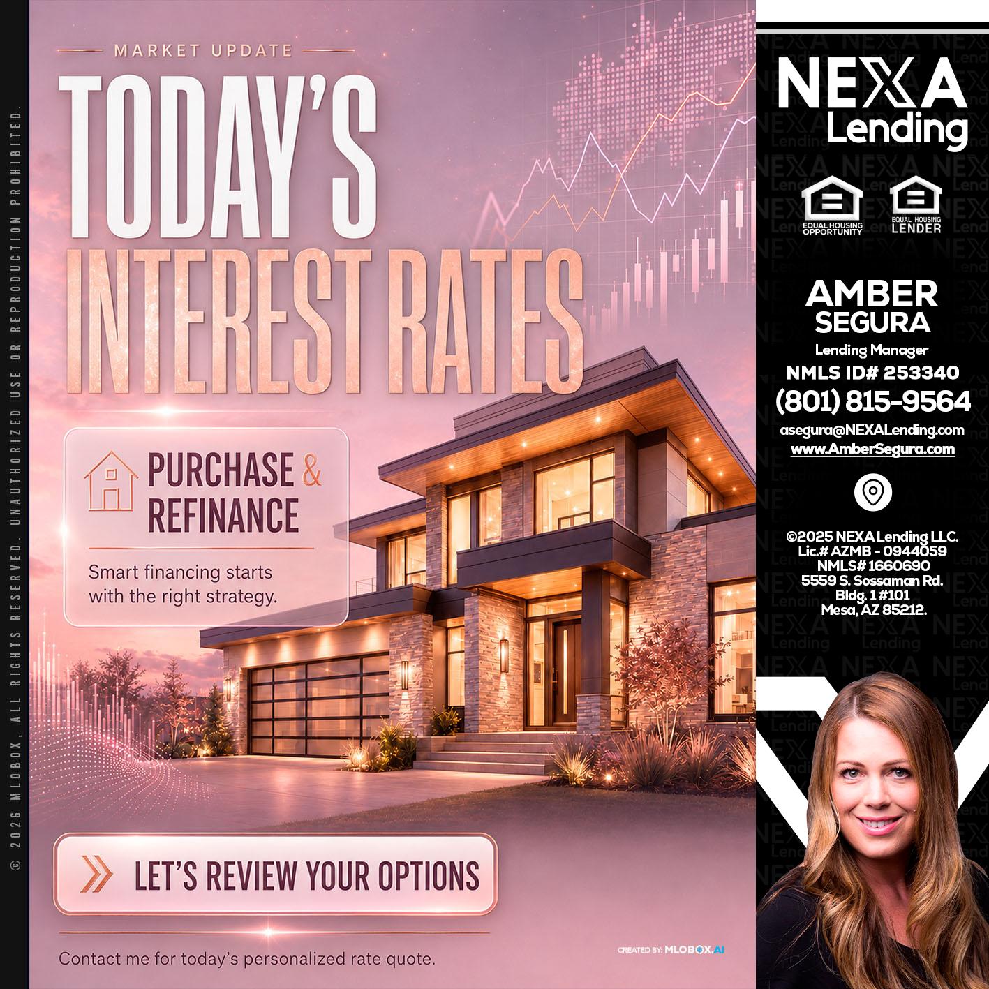 todays interest rates - Amber Segura -Lending Manager