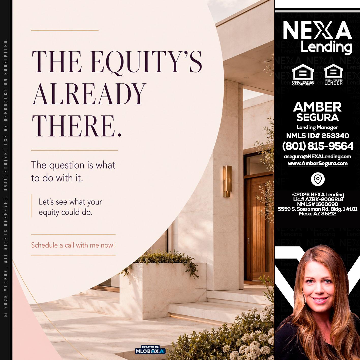 THE EQUITY'S - Amber Segura -Lending Manager
