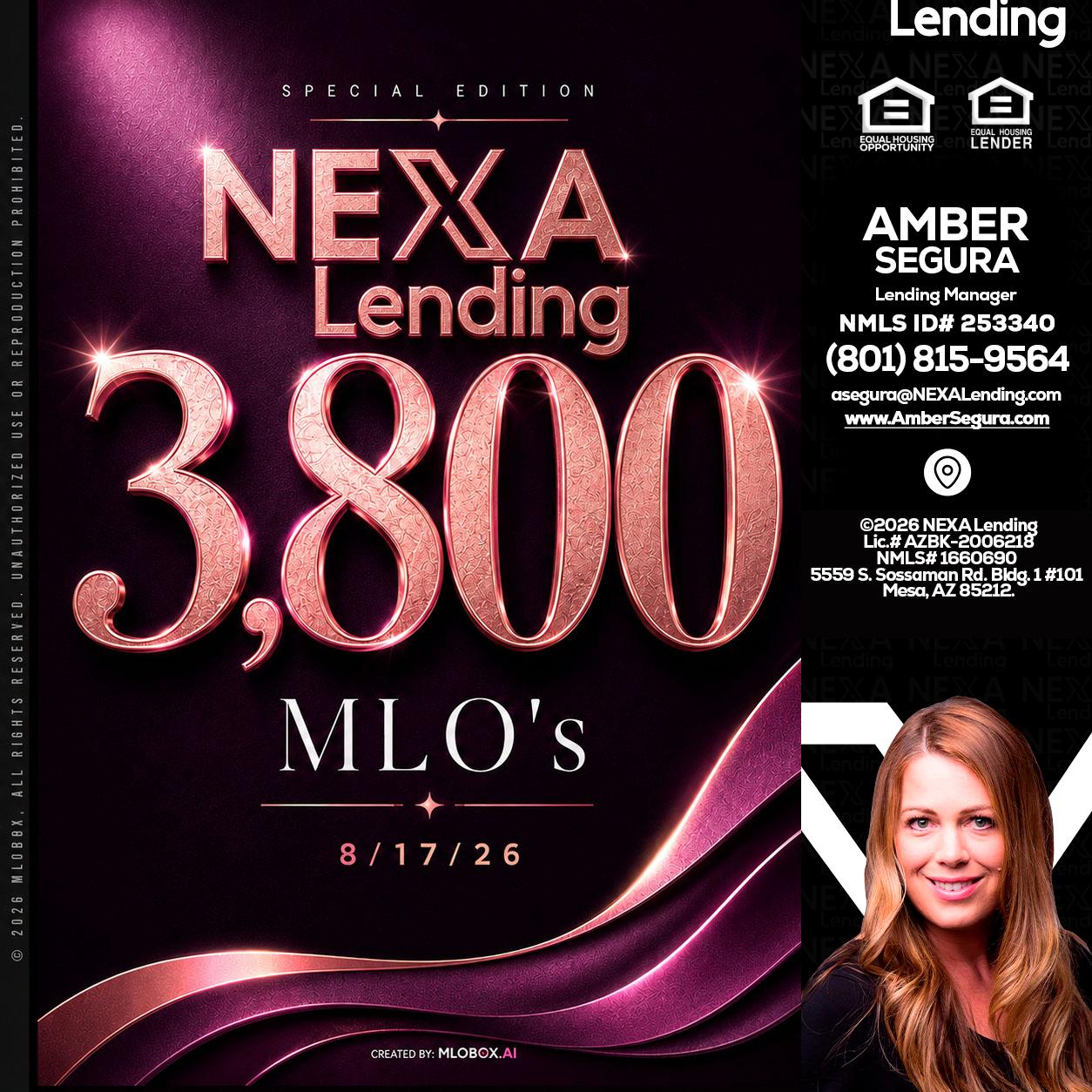 3800 MLOs - Amber Segura -Lending Manager
