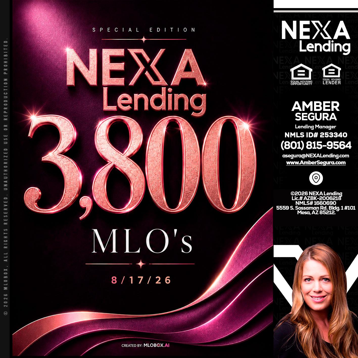 3800 MLOs - Amber Segura -Lending Manager