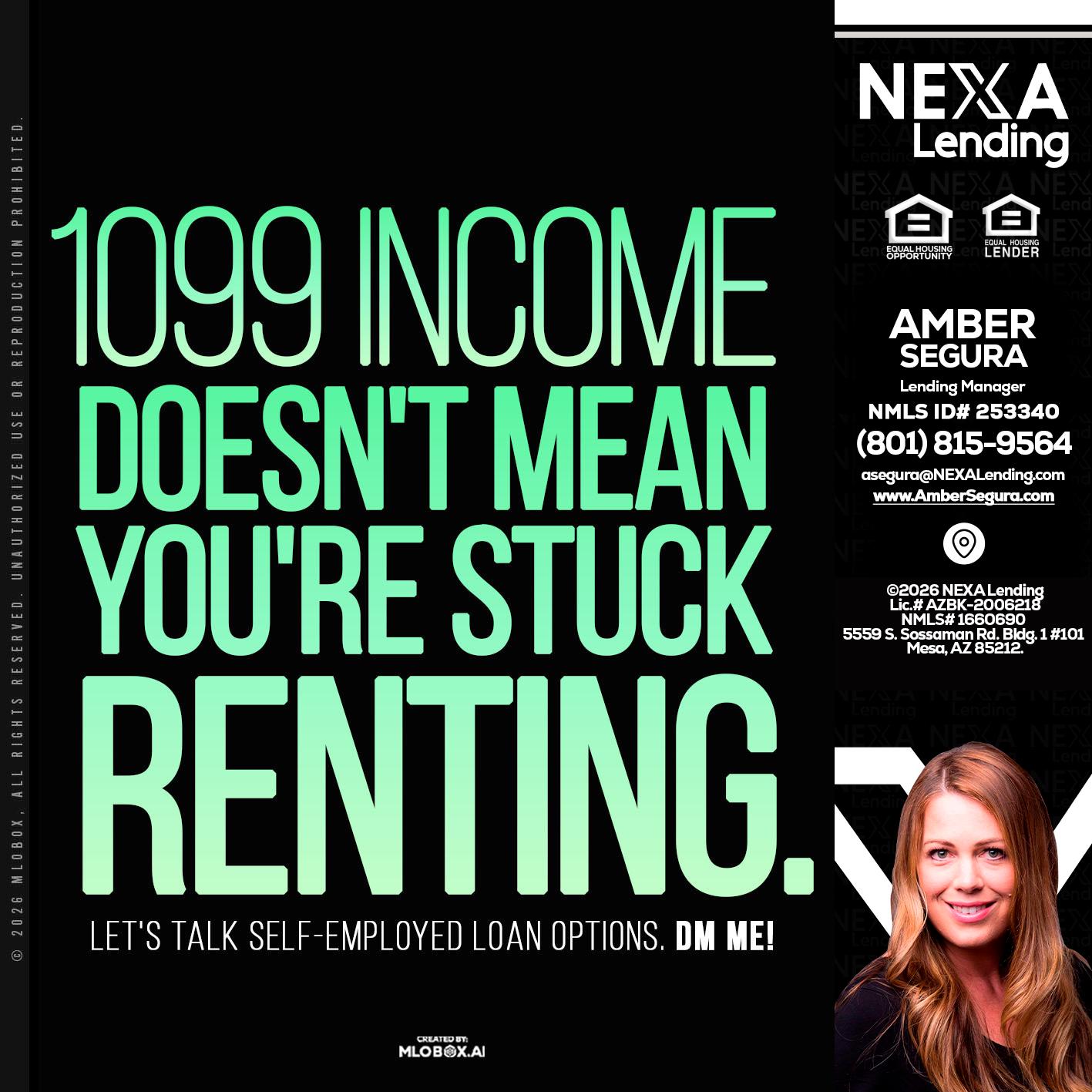 1099 income - Amber Segura -Lending Manager