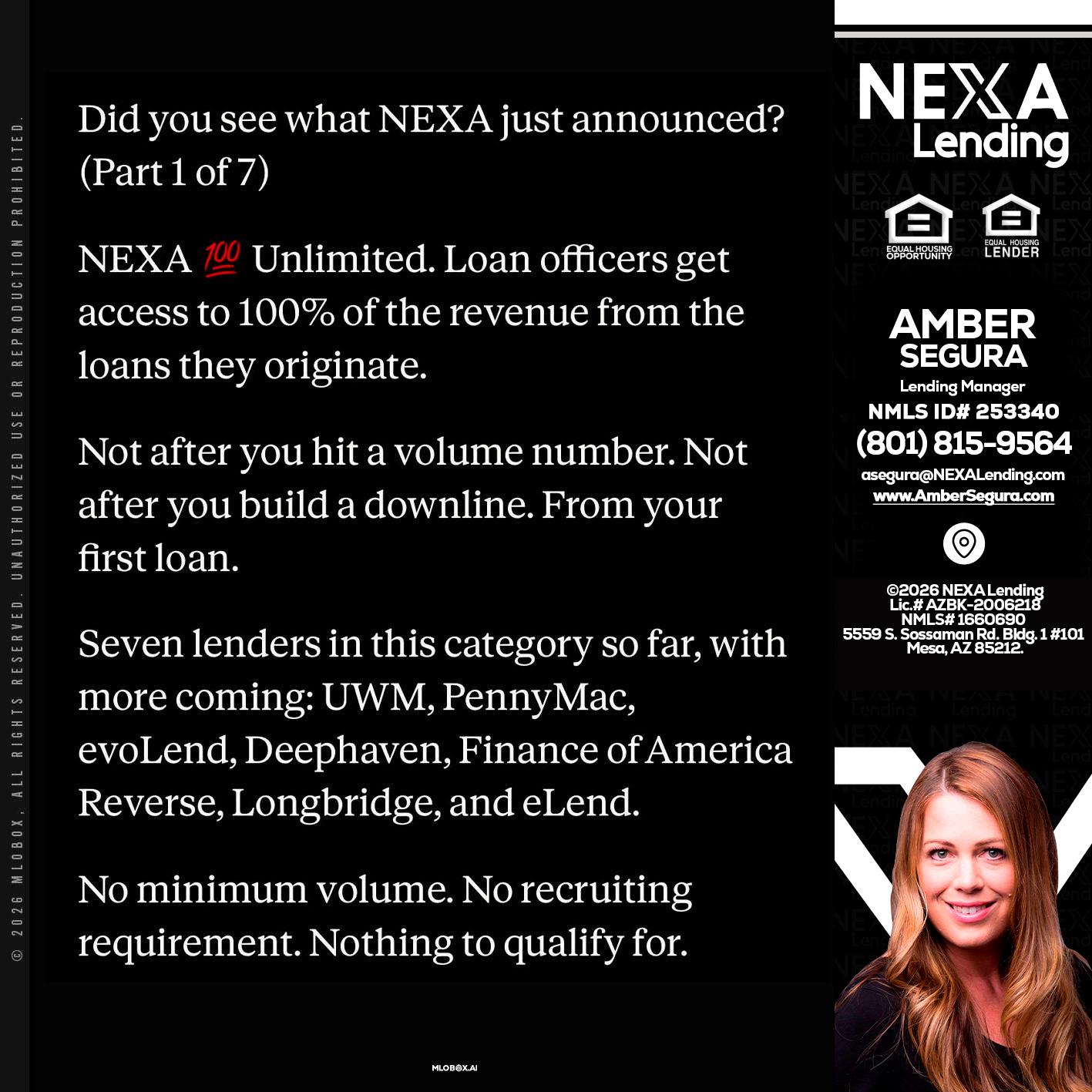 DID YOU KNOW - Amber Segura -Lending Manager
