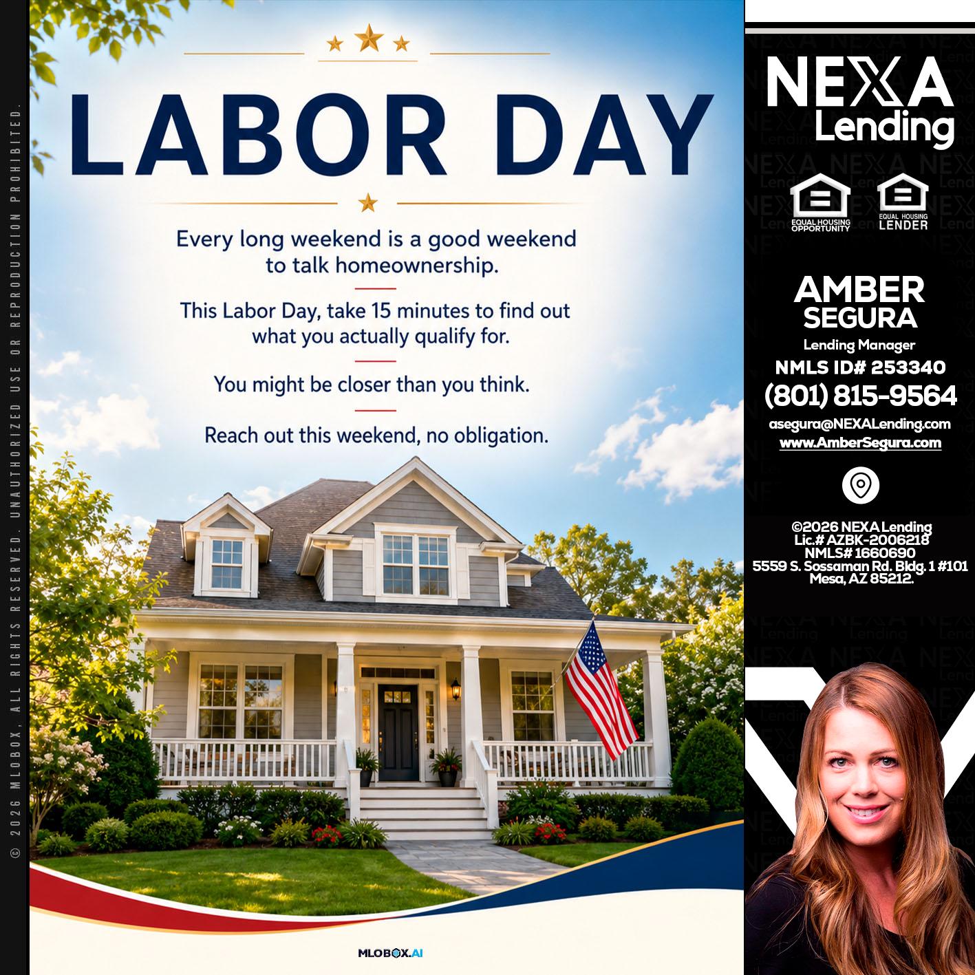 LABOR DAY - Amber Segura -Lending Manager