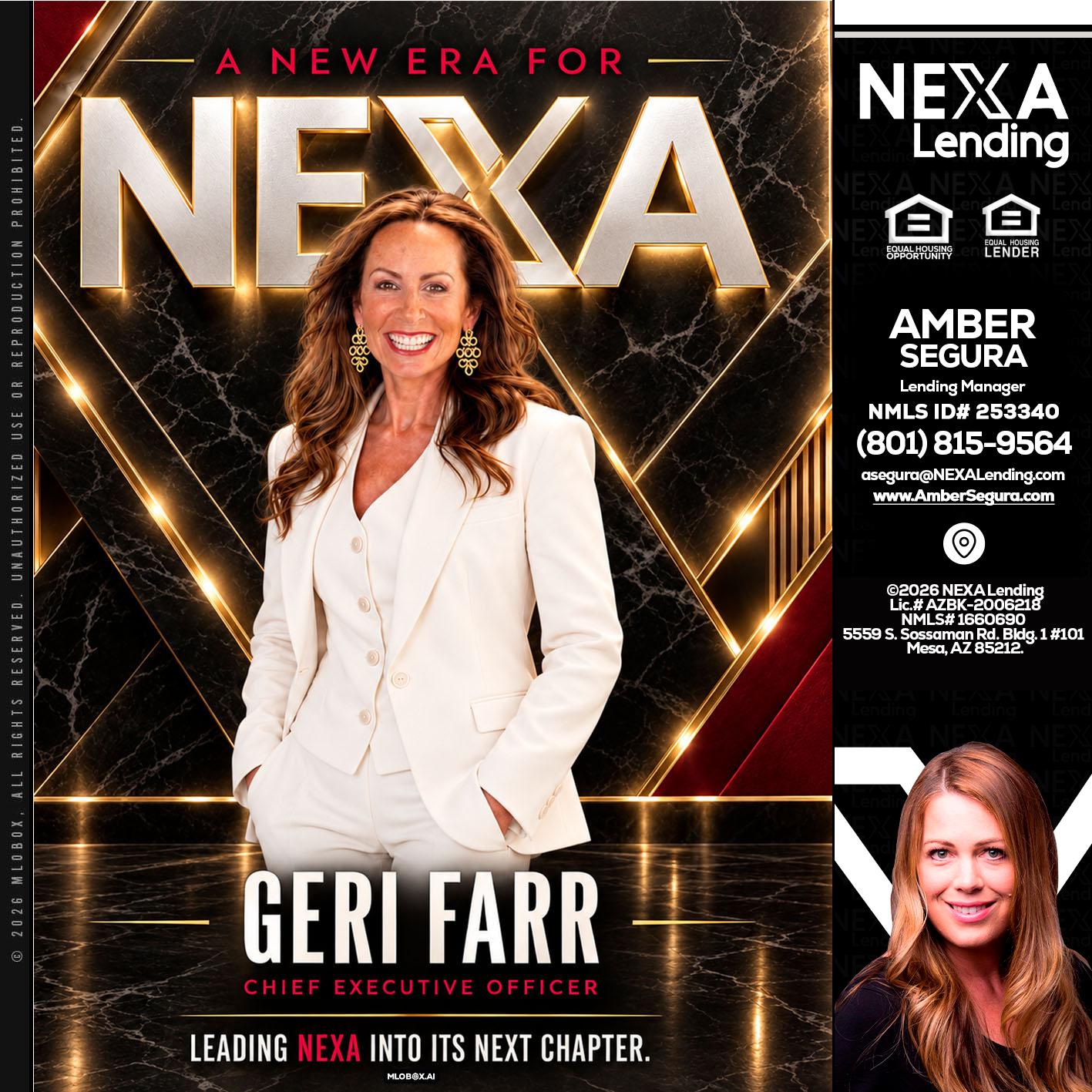GERI FARR - Amber Segura -Lending Manager