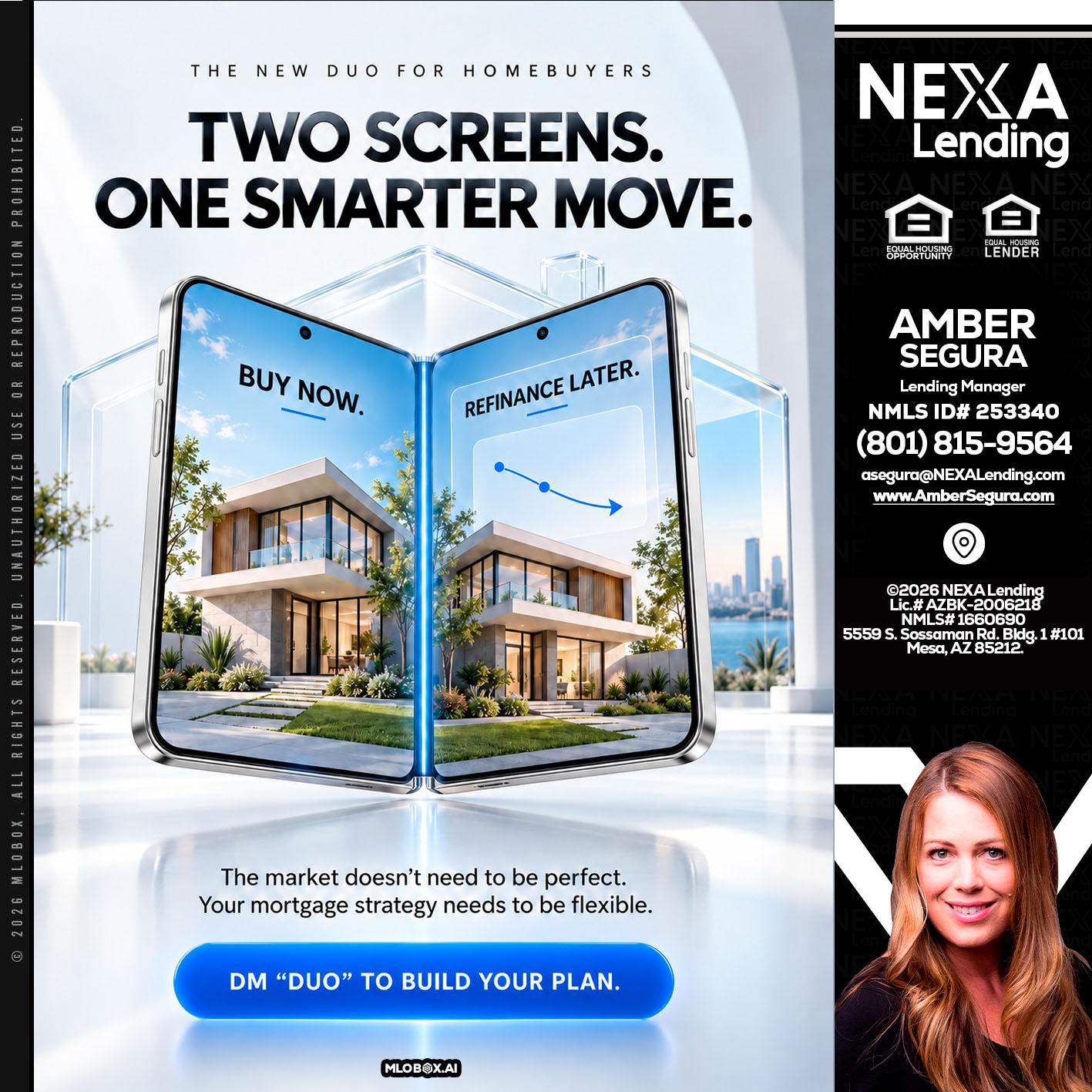TWO SCREENS - Amber Segura -Lending Manager