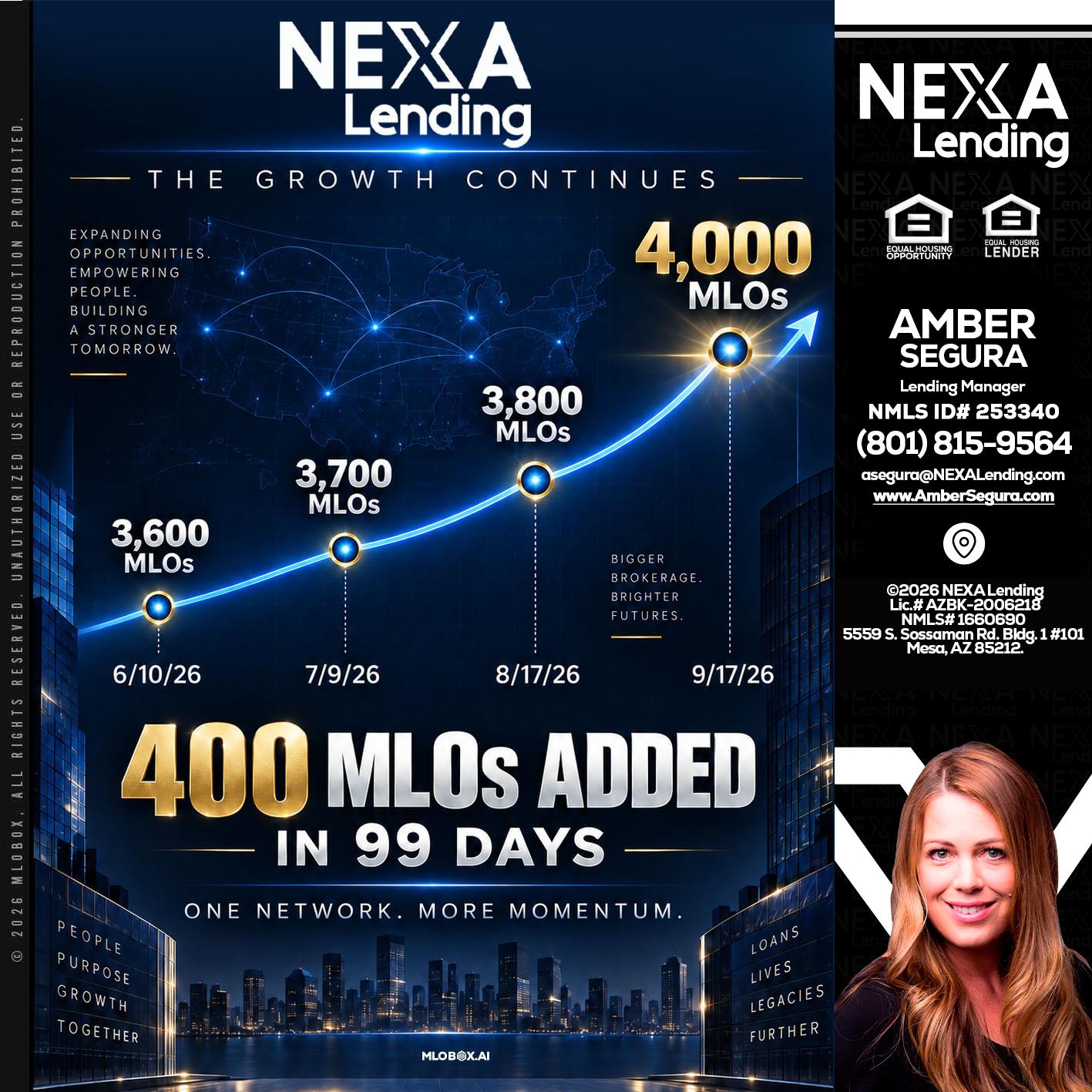 NEXA Lending 4000 MLOs - Amber Segura -Lending Manager