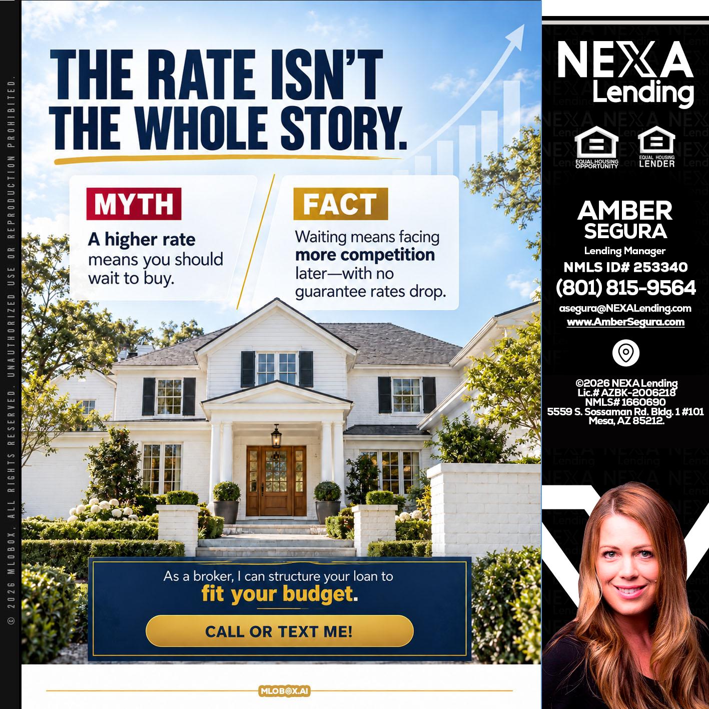 THE RATE ISNT - Amber Segura -Lending Manager