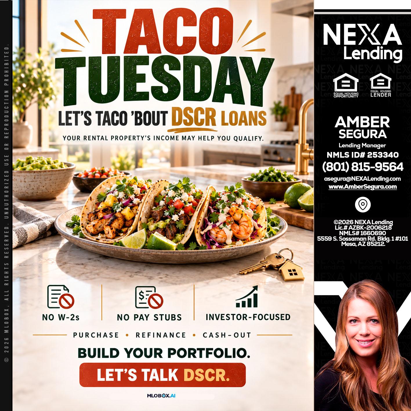 TACO TUESDAY - Amber Segura -Lending Manager