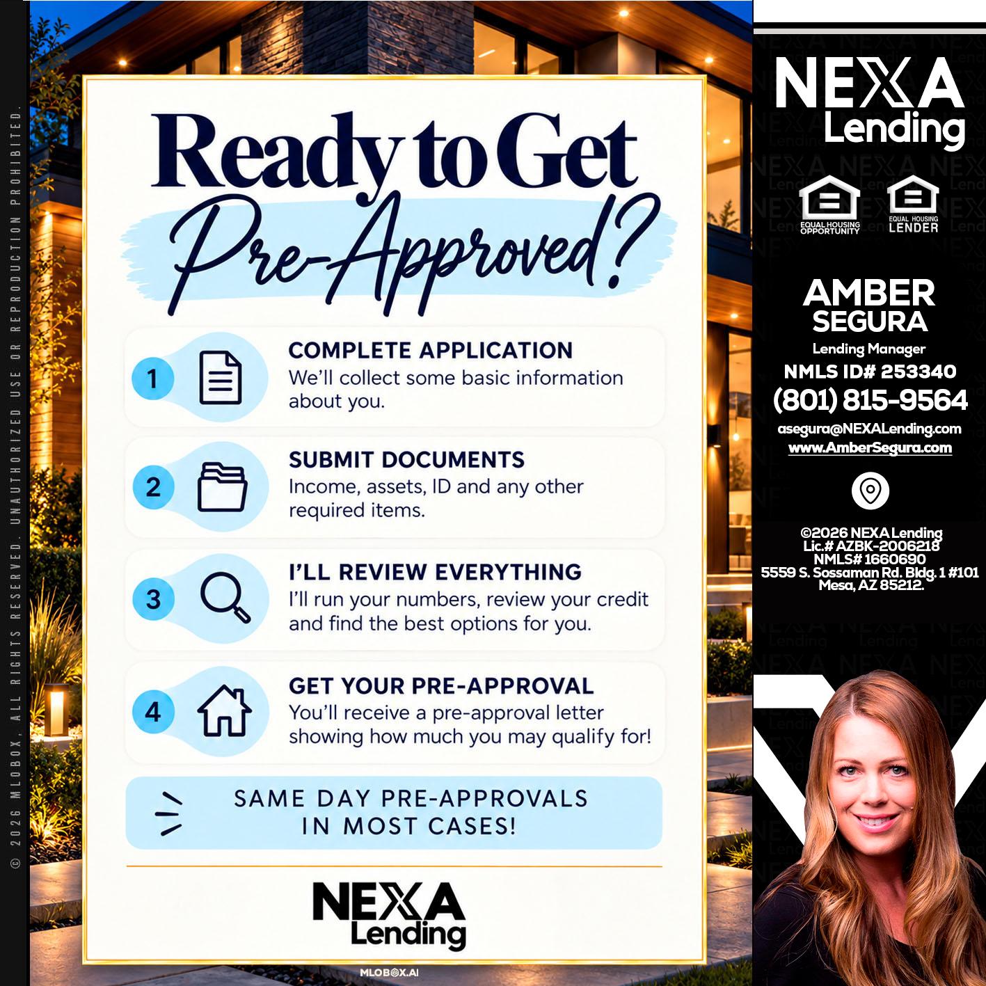 ready to get - Amber Segura -Lending Manager