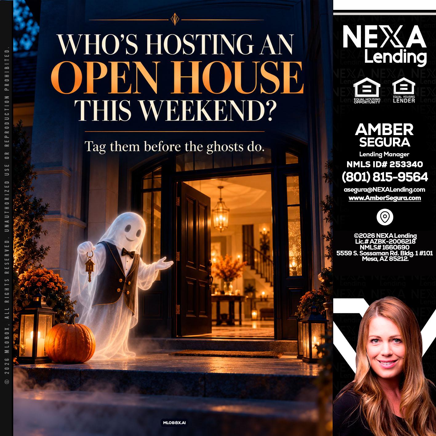 WHO IS HOSTING? - Amber Segura -Lending Manager