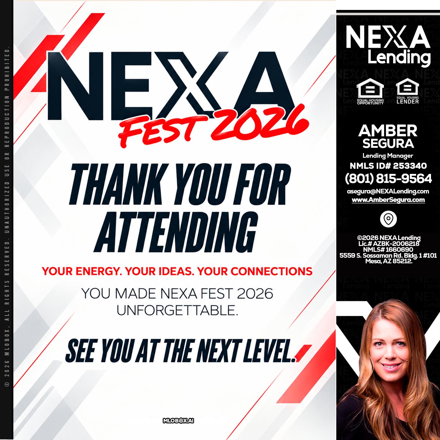 NEXA FEST 2026 - Amber Segura -Lending Manager