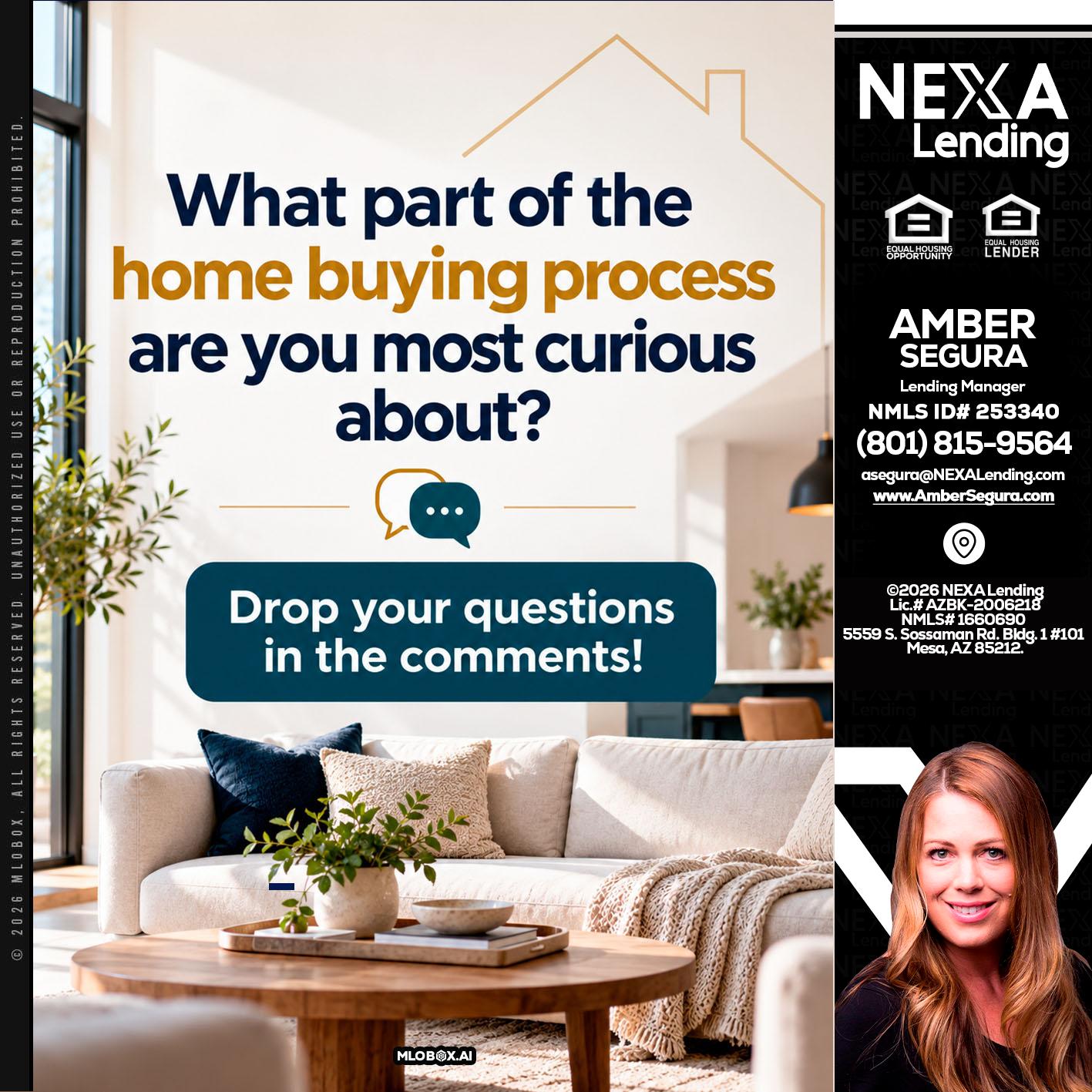 WHAT PART OF - Amber Segura -Lending Manager